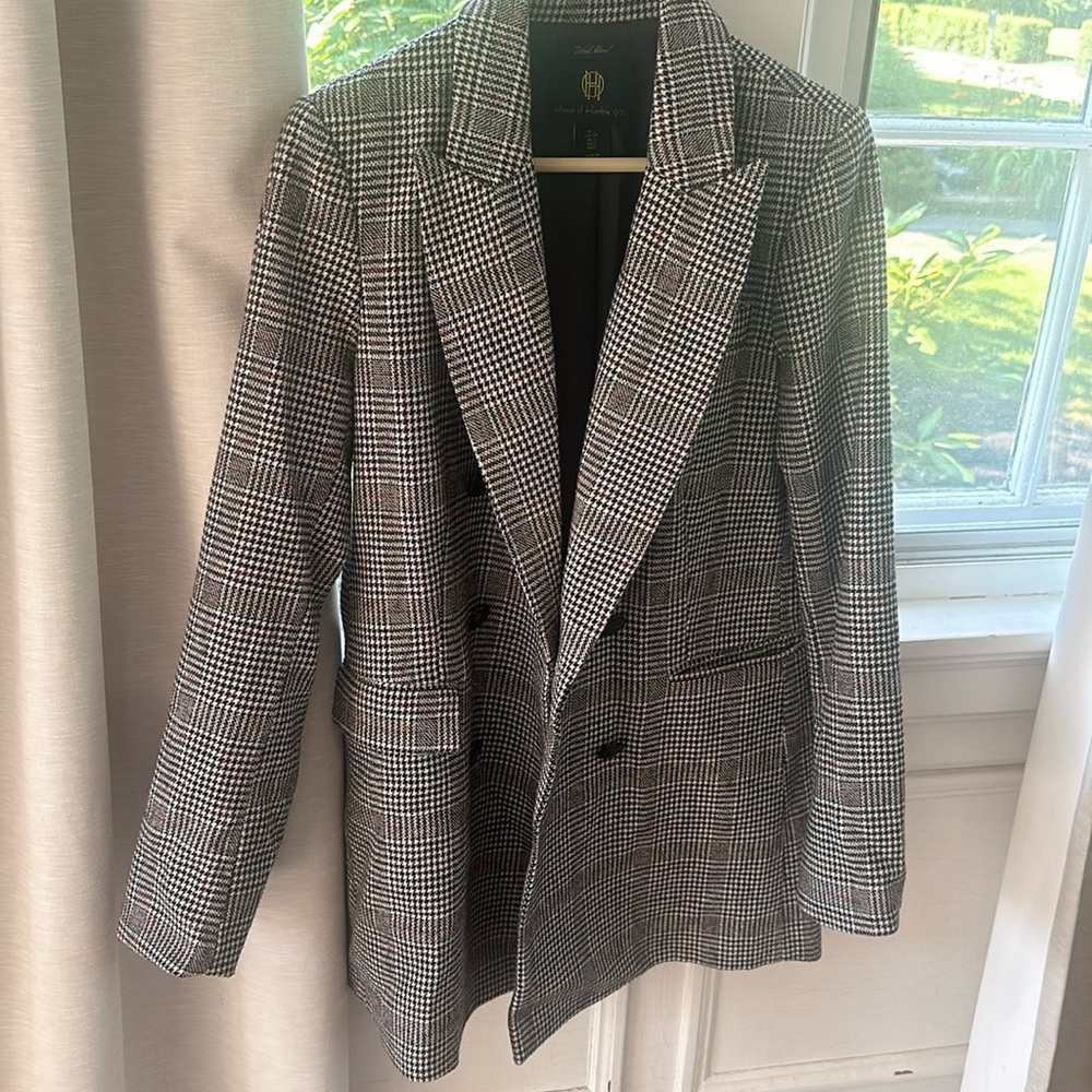 Oversized wool blazer
